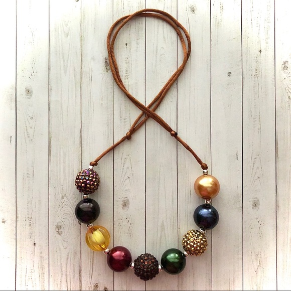 Girls Chunky Bubblegum Bead Boutique Necklace 🎀 - Picture 5 of 7